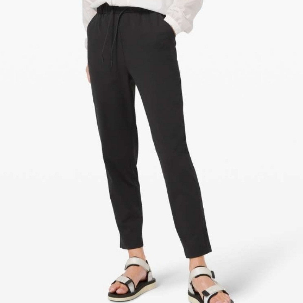 lululemon athletica Black Tapered Drawstring Pants